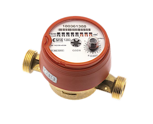 Bytový vodomer BMETERS GSD8-RFM
